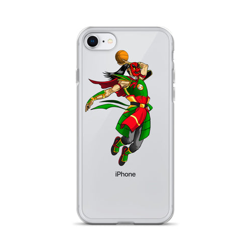 Flying warrior green iPhone Case