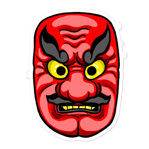 Angry mask Bubble-free stickers
