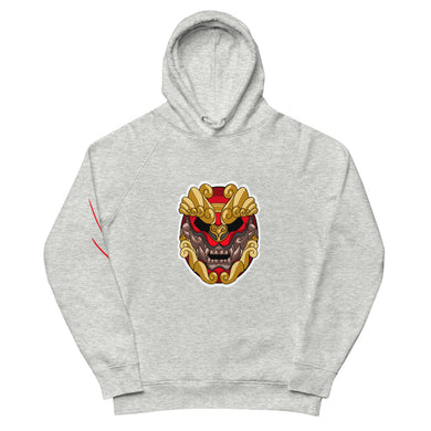 Fire Mask Unisex pullover hoodie